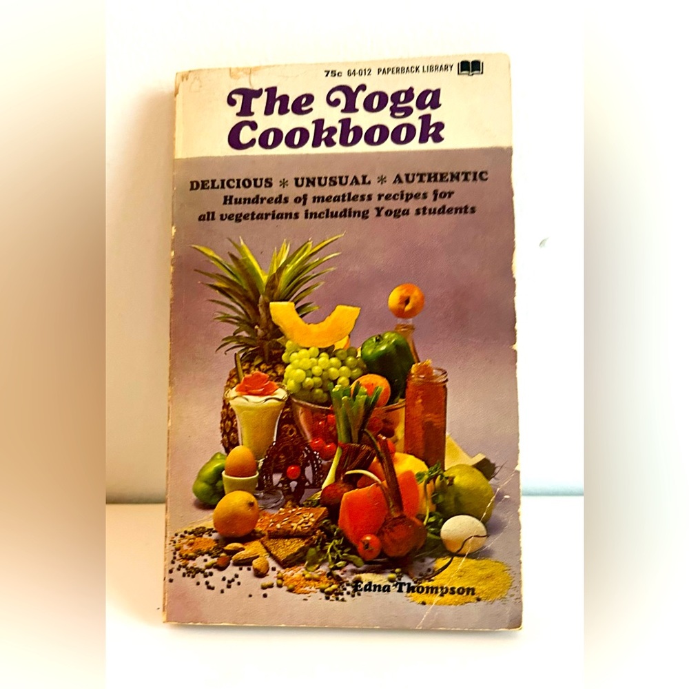 Yoga Cookbook vintage paperback hundreds of recipes